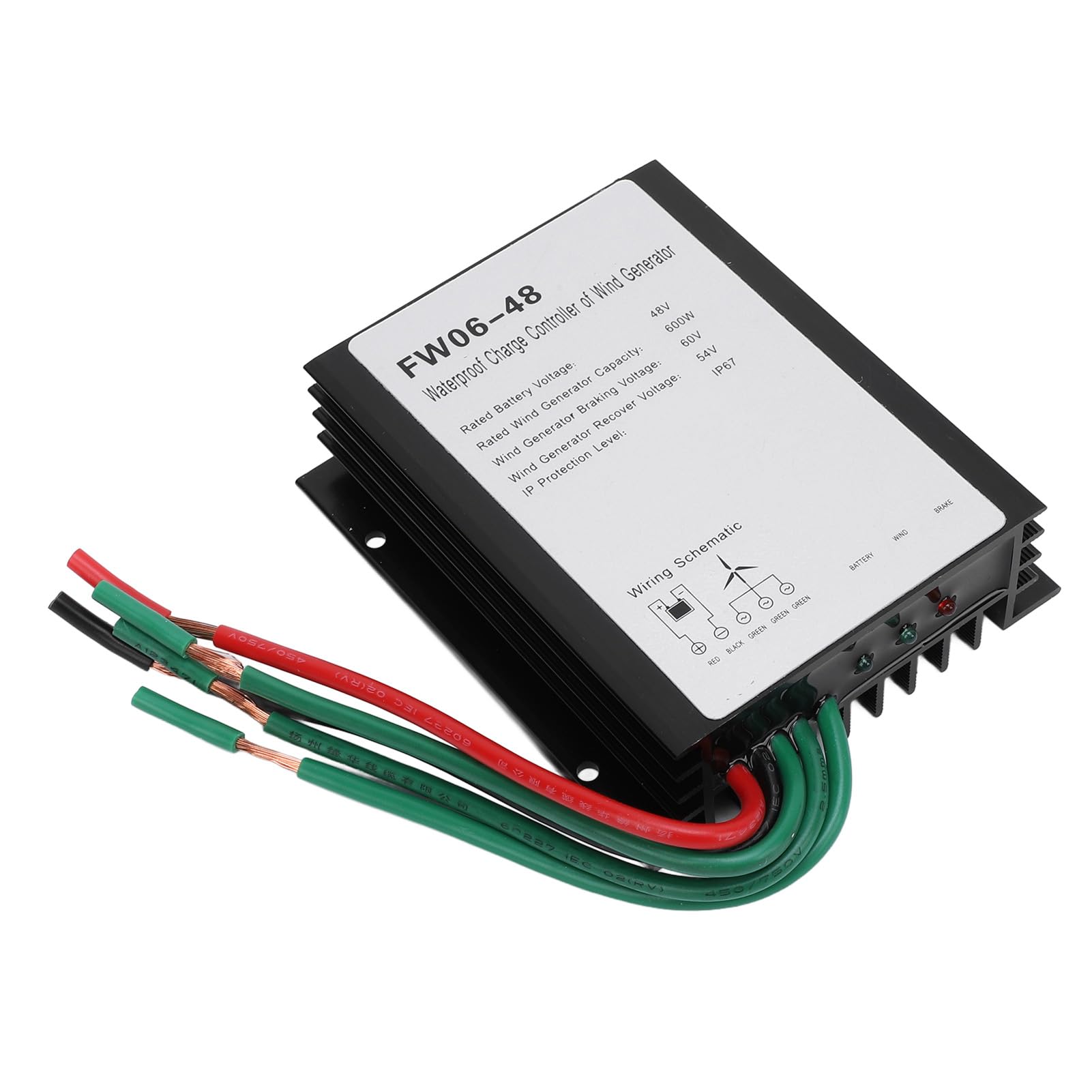 Controlador de Turbina Eólica MPPT 600w Aluminio IP67