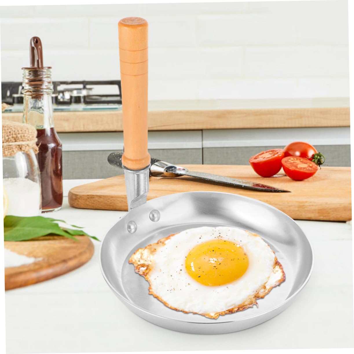 OUNONA Japanese Tamagoyaki Pan Nonstick Egg Omelette Frying Pan for Oyakodon Kitchen Gadget for Gas Stovetops Sized for Delicious Japanese Dishes