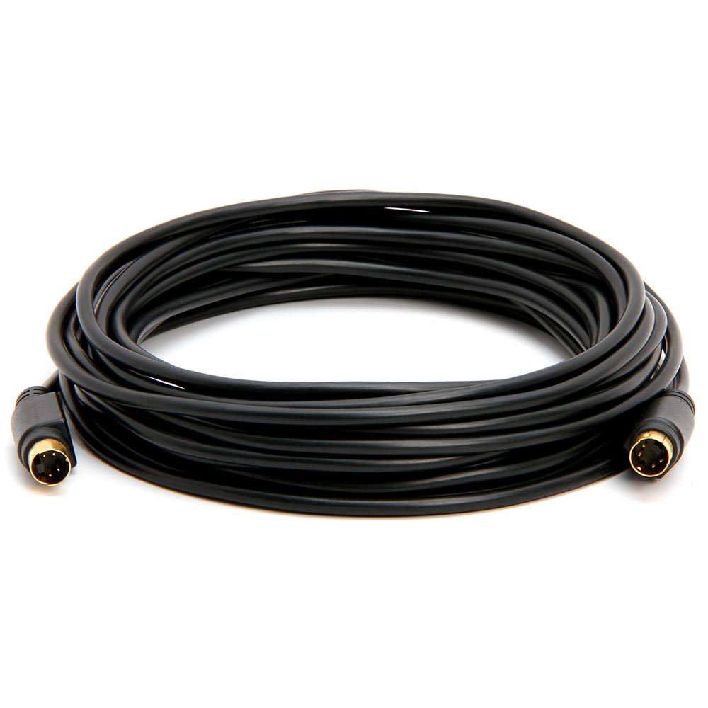 BRENDAZ S Video - Cavo S-Video da 50 piedi placcato oro SVHS a 4 pin, per videocamere, home theater, ricevitori DSS, VCR, DVR, PVR, lettori DVD, SVideo Cable Trasferisce video in TV o