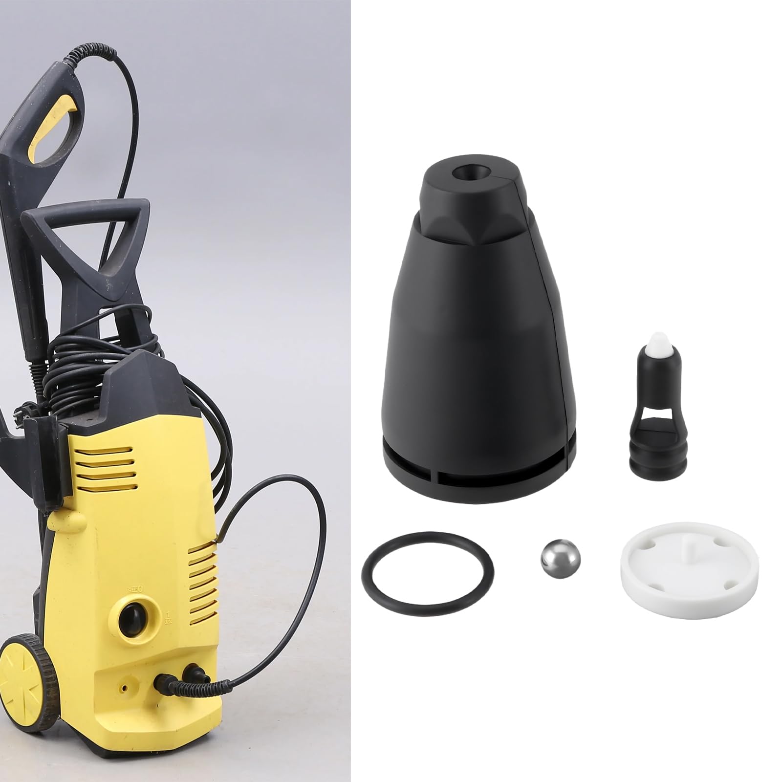 Create idea Turbo Rotary Ceramic Nozzle Repair Kit Compatible with Karcher K2 K3 K4 Turbo Nozzle - Image 2
