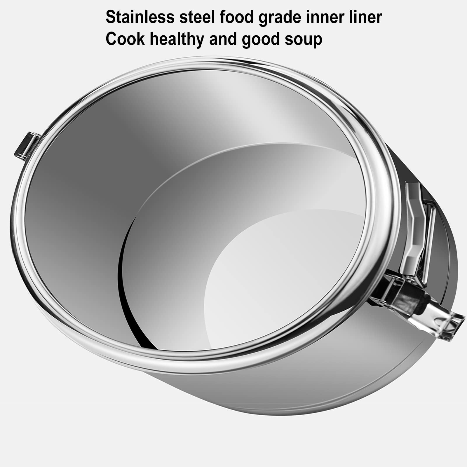 IMPREC Contenedor Isotérmico Acero Inoxidable, Engrosamiento con Cubo De Aislamiento De Grifo Multifunción Comercial Frío Y Caliente LYWY (Color : Silver, Size : 20L)