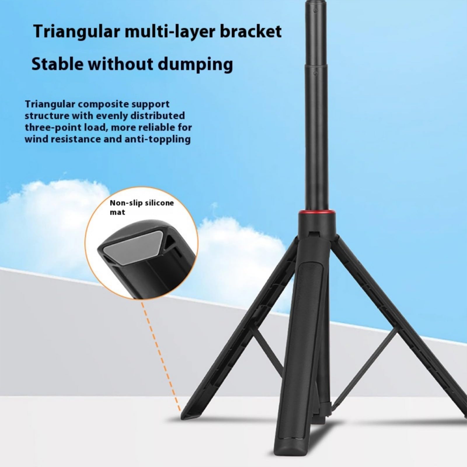 Bastone per selfie portatile con treppiede Accessori Asta telescopica estensibile per selfie per fotocamera d'azione Treppiede da viaggio leggero