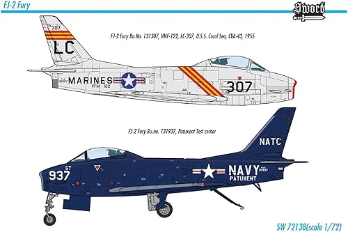 Miniatura 2 de Sword Modelos Escala 172 FJ-2 Fury, Aeronave - Kit de Construcción de Modelos de Plástico # 72138