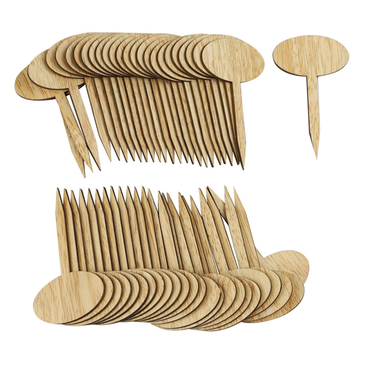 BESPORTBLE Lot De 3 Marqueurs Détiquettes De Jardin En Bois Faciles À Lisser Réutilisables Pour Lartisanat En Classe Décoration Dintérieur 50 Pièces X 3