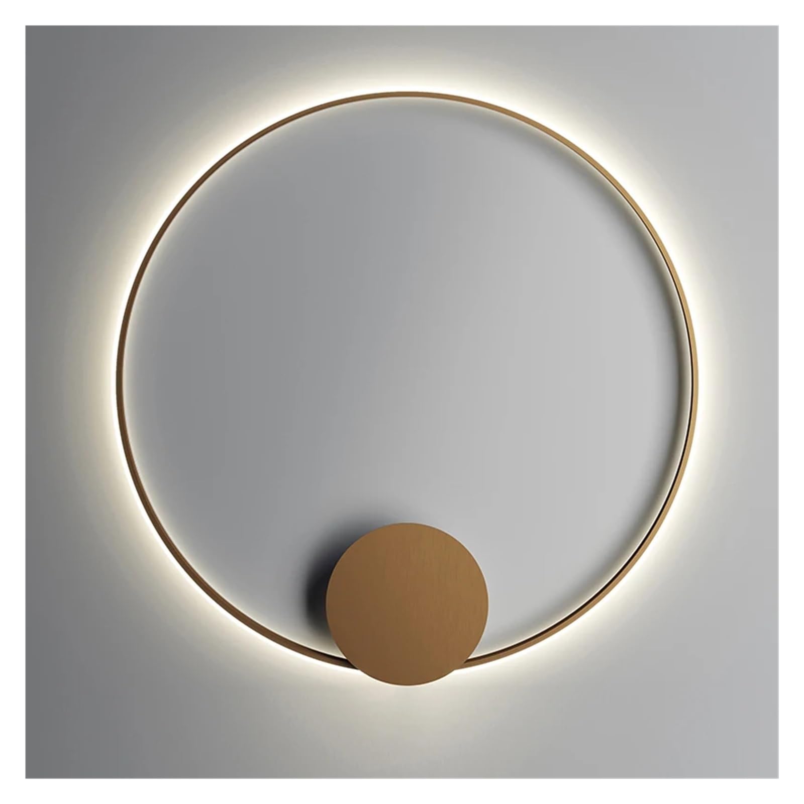 Luxury Round Diameter 80 Gold Wall Lamp Living Room Porch Bedroom Bedside Background Wall Art Decorative Wall Lamp