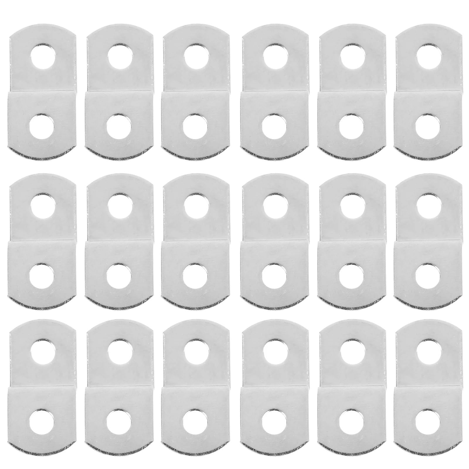 Offset Canvas Clips Z-Shaped Picture Frame Backing Clips Dual-Hole Metal Fasteners for Wood Plastic Frames Angle Code(100PCS)