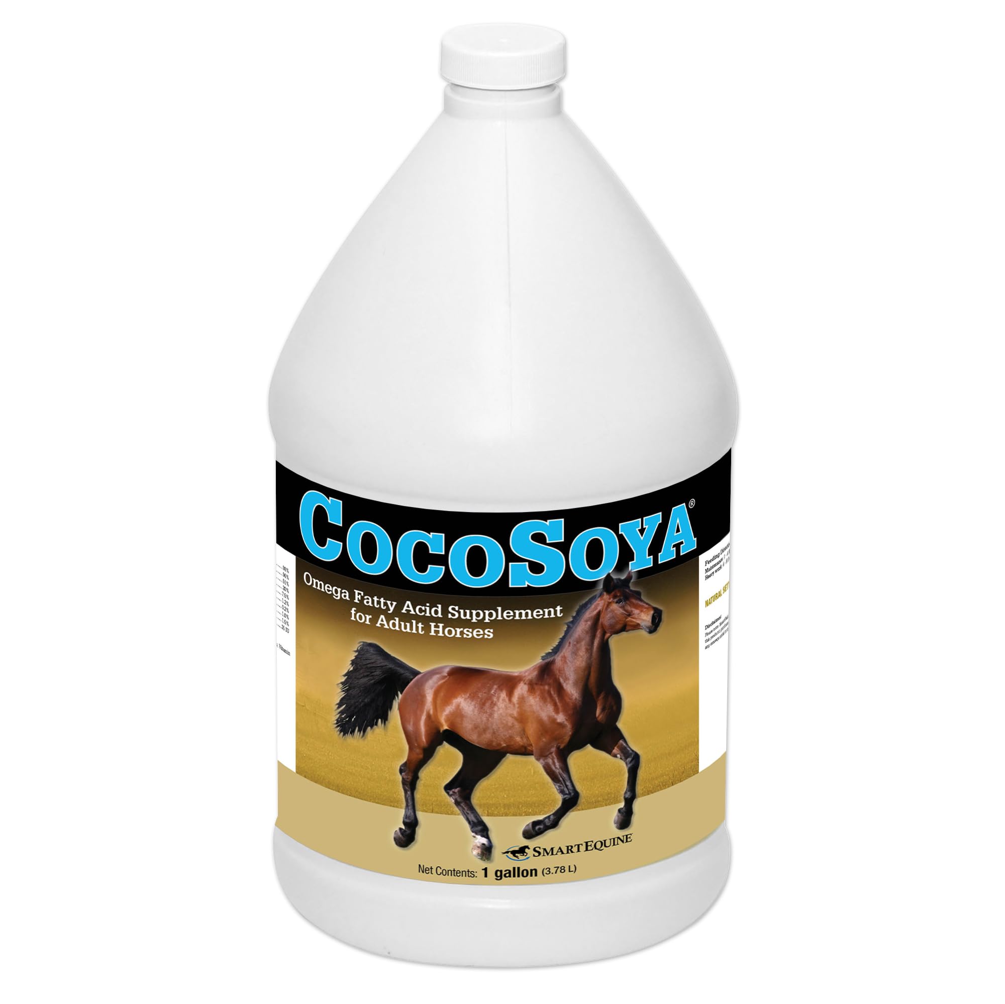 Sponsored Ad - SmartEquine CocoSoya Oil | Oil for Skin and Coat | Contains Soybean and Coconut Oil for Overall Coat Shine and Horse Health | Nourishing Fatty Acids for a Lustrous Appearance | 1 Gallon