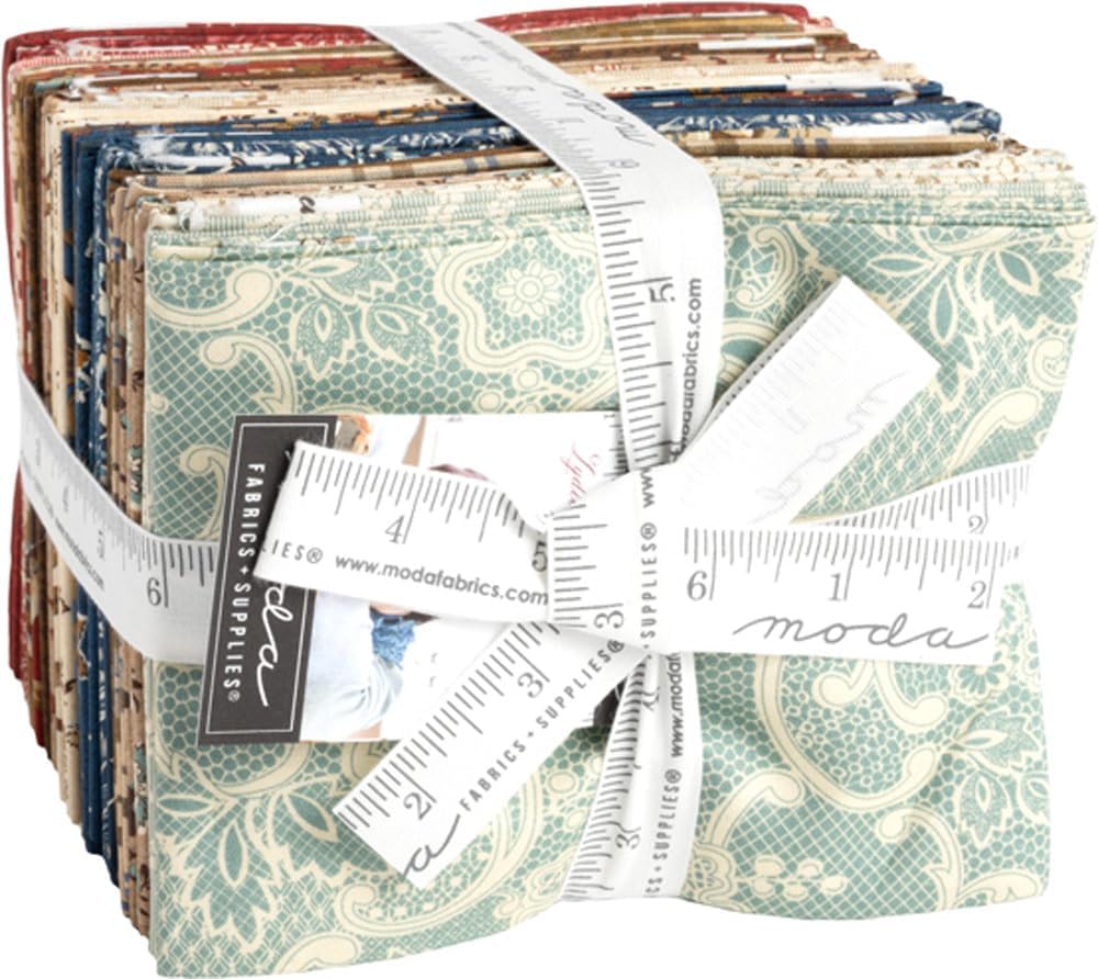Moda Fabrics Lydia's Lace 1840-1880 Fat Quarter Bundle by Betsy Chutchian 31680AB