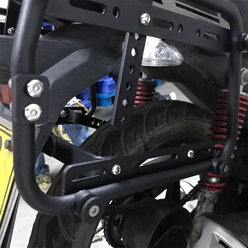 Portaequipajes Universal para Motocicleta Soporte para Maleta Lateral Fácil Instalación para Maletas Laterales De 25 28 35 Y 38 litros Kit De Marco Estabilizador