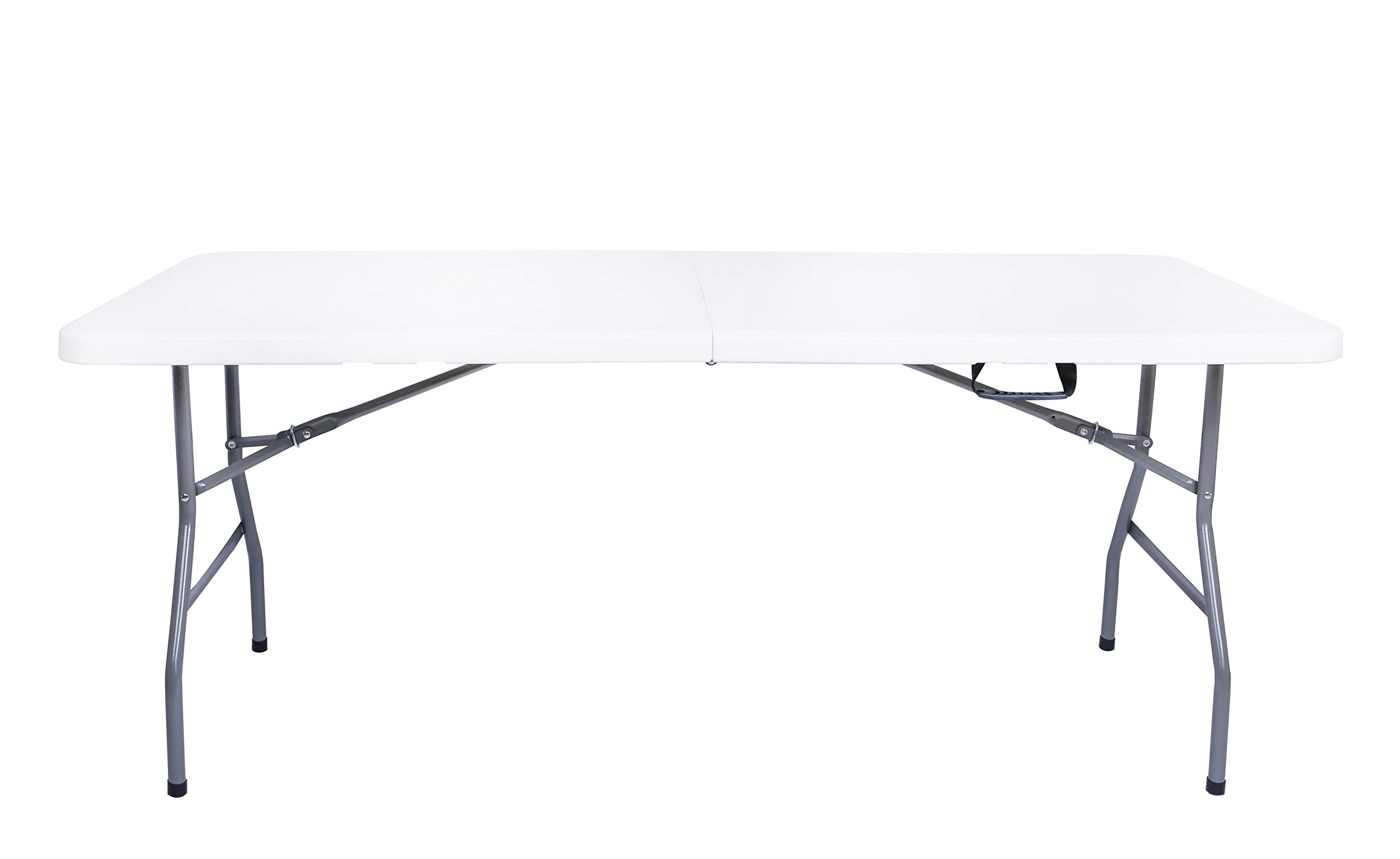 RED DECO - Tavolo Pieghevole Eazy, 180 cm, Colore: Bianco