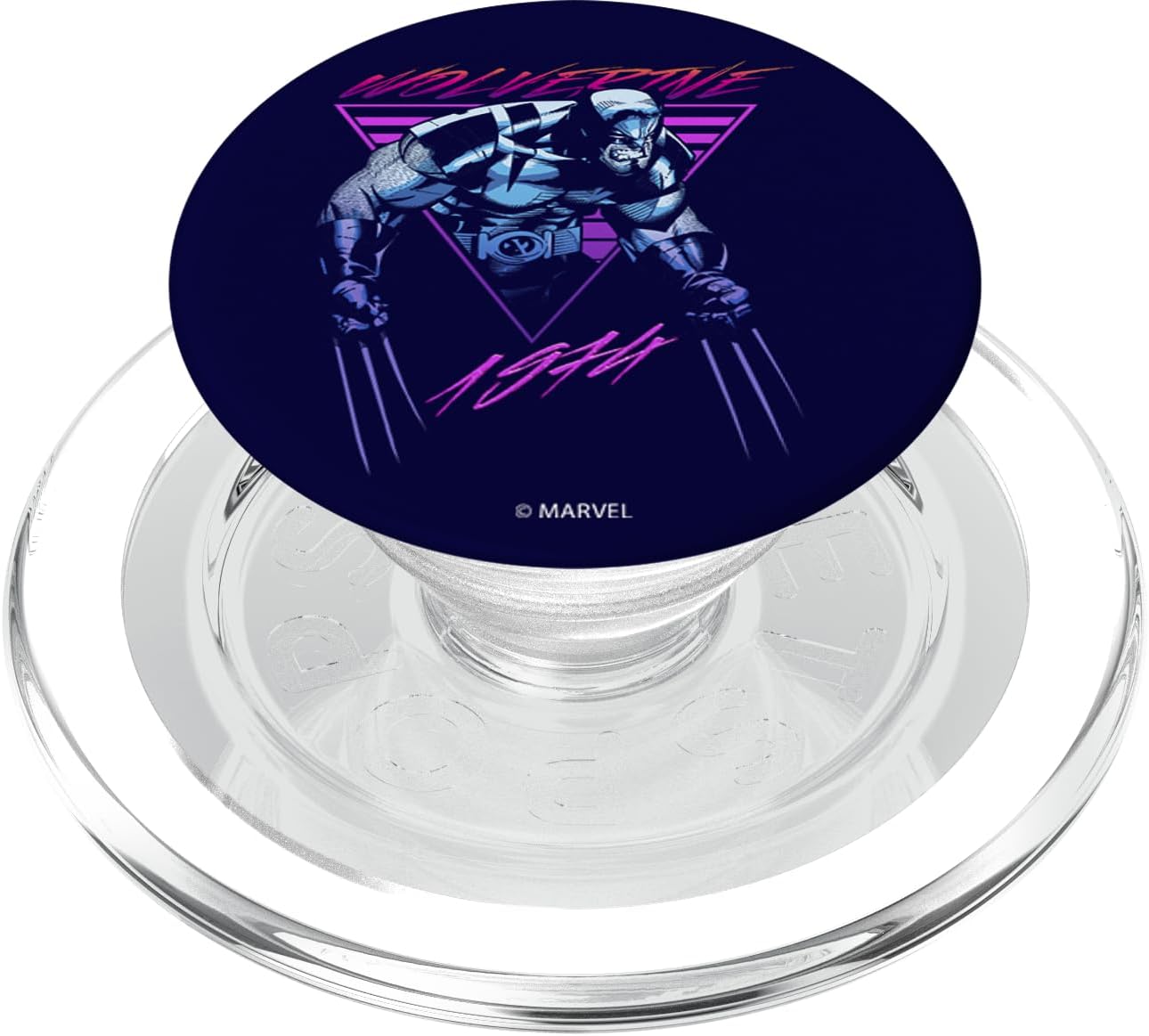 Marvel X-Men Wolverine Neon Retro Logan PopSockets PopGrip for MagSafe