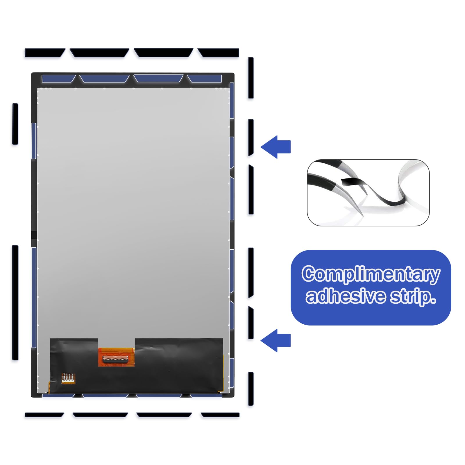 Schermo LCD IPS touch screen da 7 pollici, ricambio per console di gioco portatile Steam Deck con strumenti di riparazione (edizione antiglare Frosted Edition, non per HD)