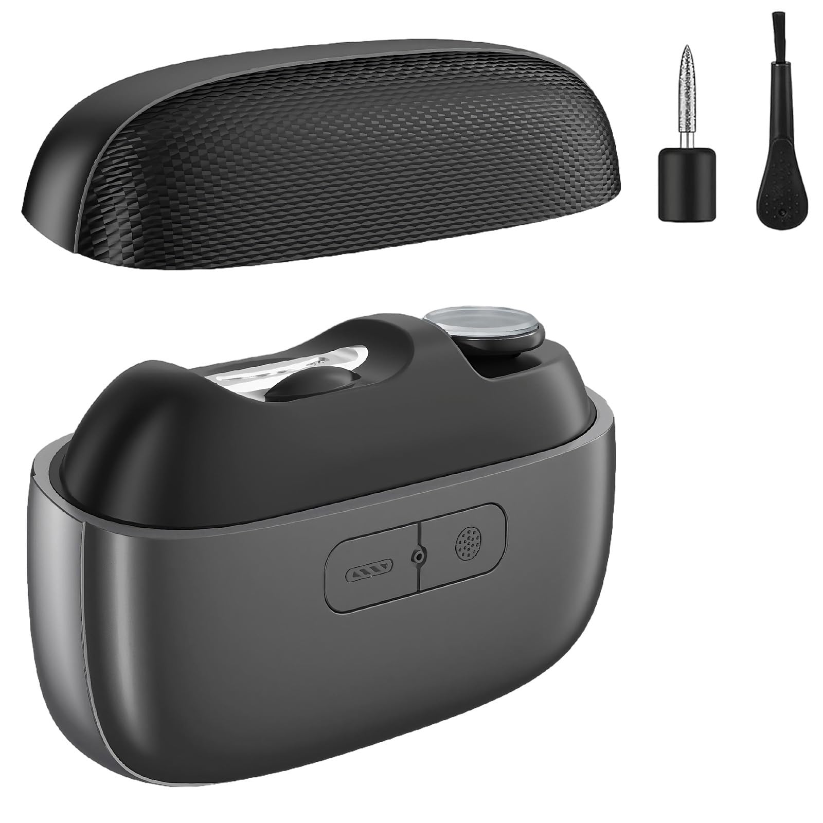 Hewelth Electric Nail Clipper, Smart Nail Clipper, 3-in-1 Automatic Electric Nail Clipper with Polishing, with LED Light and Nail Scraps Storage, for