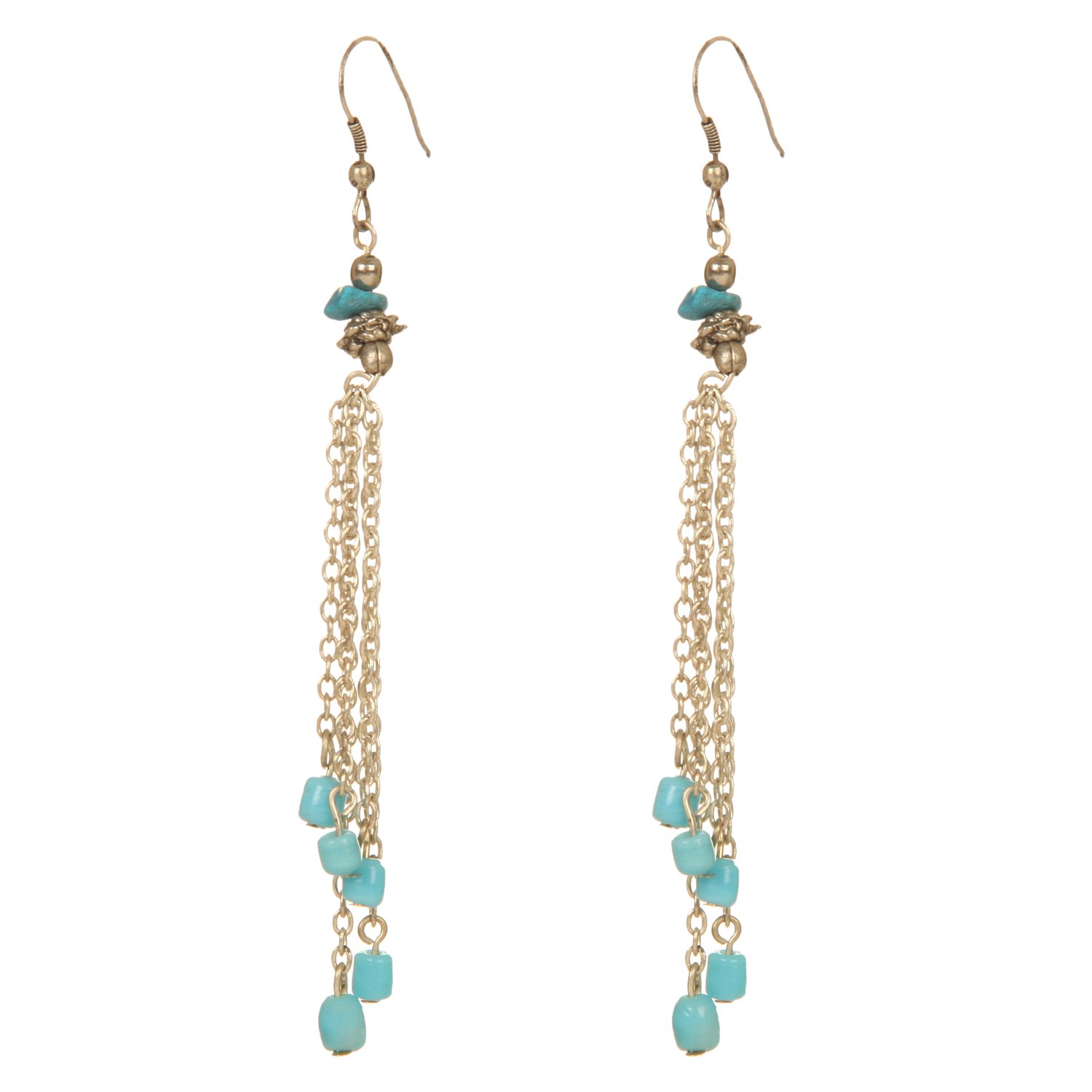 DCA Ice Blue & Gold Glass/Steel Women Earrings (2121) (B01JZ6D6PU) Amazon Price History, Amazon Price Tracker
