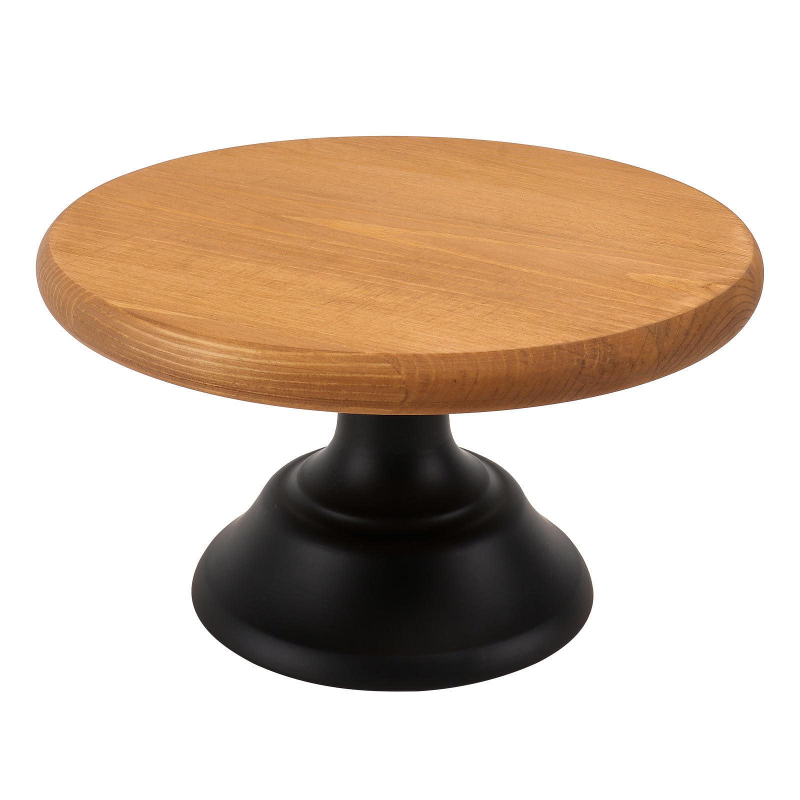 Porta Postres de Madera Marrón para Tartas, Decoración Moderna