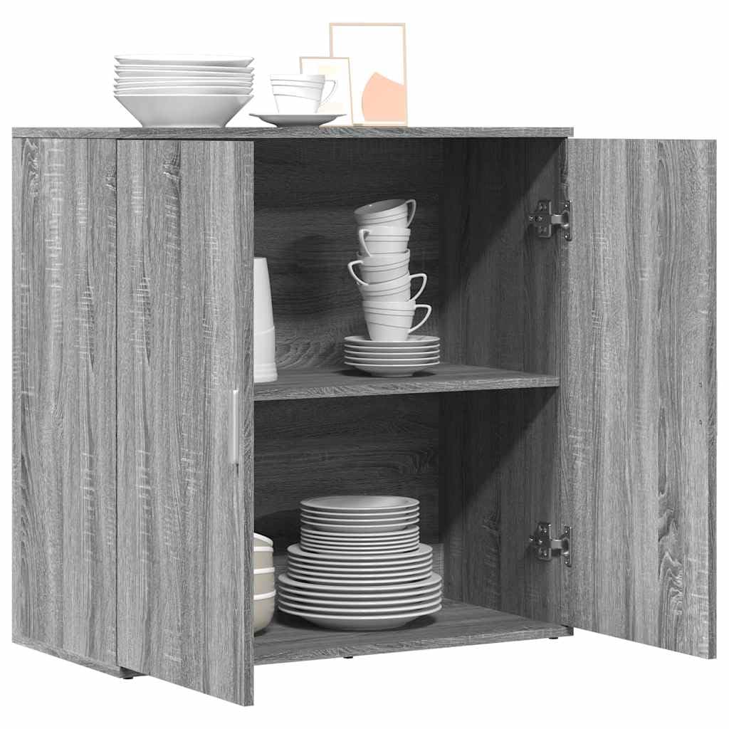 Credenza grigio Sonoma, 79 x 38 x 80 cm, in legno