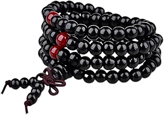 سوار من خشب الصندل الطبيعي للنساء والرجال - 108 خرزة