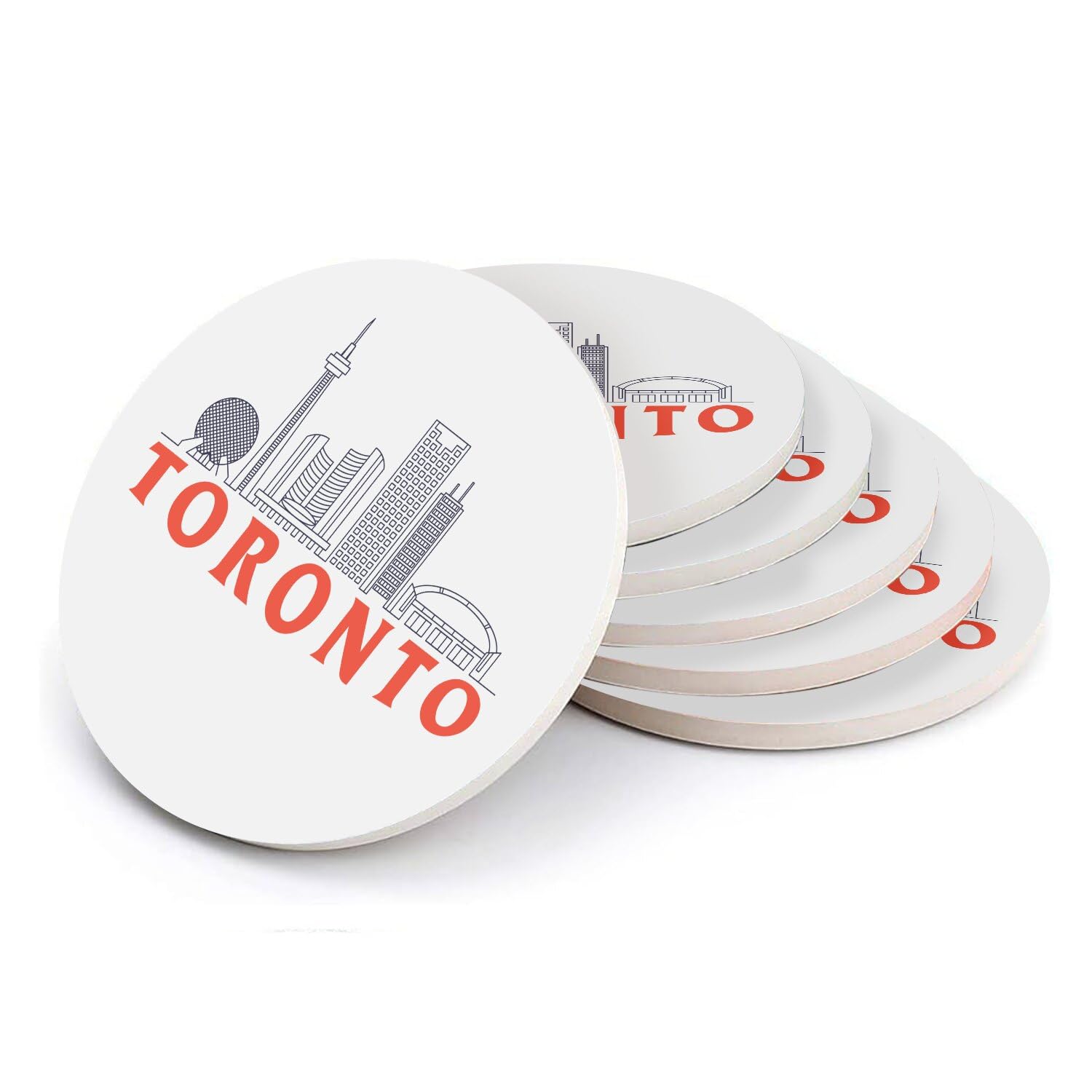 Sous-verre ronds en céramique premium Toronto 108mm