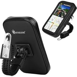 Soporte Movil Honda Nc750X Profesional Impermeable Moto Apoyo Caso, SUNSEATON Rotación de 360 Grados Soporte Universal de Motocicleta (Negro, L)