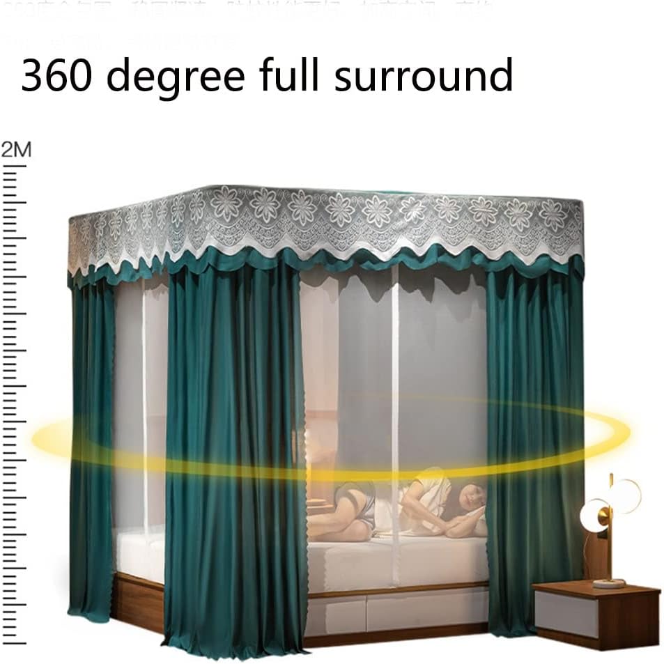 Mosquito Net Universal Easy Installation Hanging Mosquito Net for Bed Indoor Outdoor Boys and Girls Adults Camping Interior Decoration (Color : B, Size : 200 * 220cm)