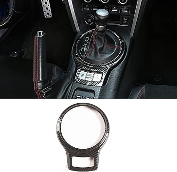 Car Accessories Fit for Subaru BRZ Toyota 86 2012-2020 Central Control Gear Shift Panel Frame Cover Trim Carbon Fiber Style ABS 1 PC