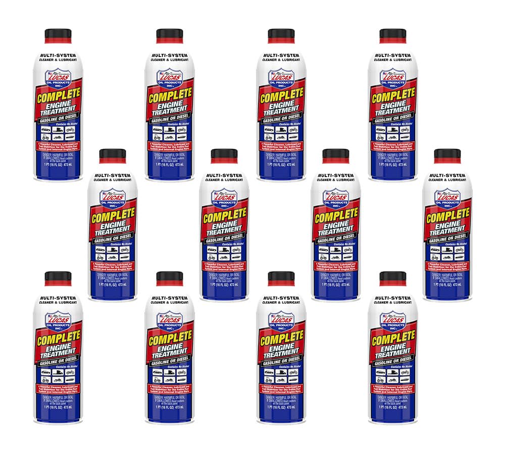 Mytee Products (12 Pack) Lucas Oil 10016 Complete Engine Treatment - 16 Ounce