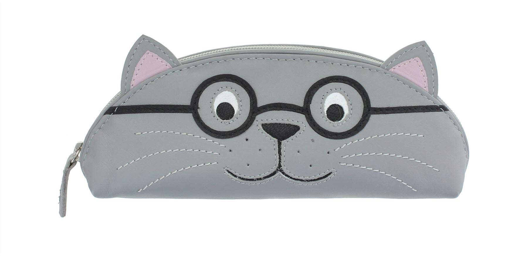 Mala Paw Pals Range Leather Novelty Gl/Pencil Case 5129_20 Grey