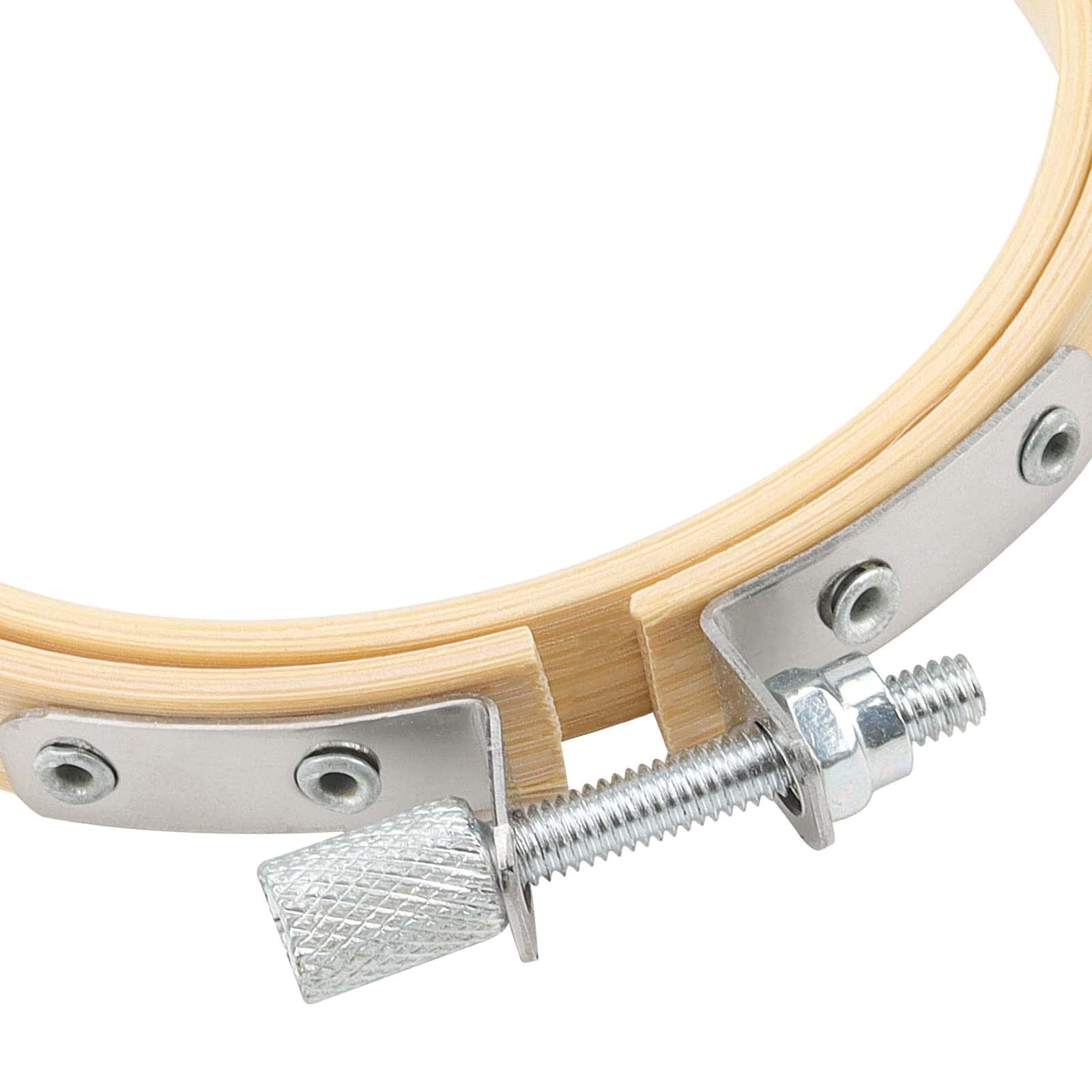 SEUNMUK 15 PCS 3 Inch Small Embroidery Hoops, Embroidery Cross Stitch Hoop Circle Bamboo Hoops for DIY Art Crafting - Image 3