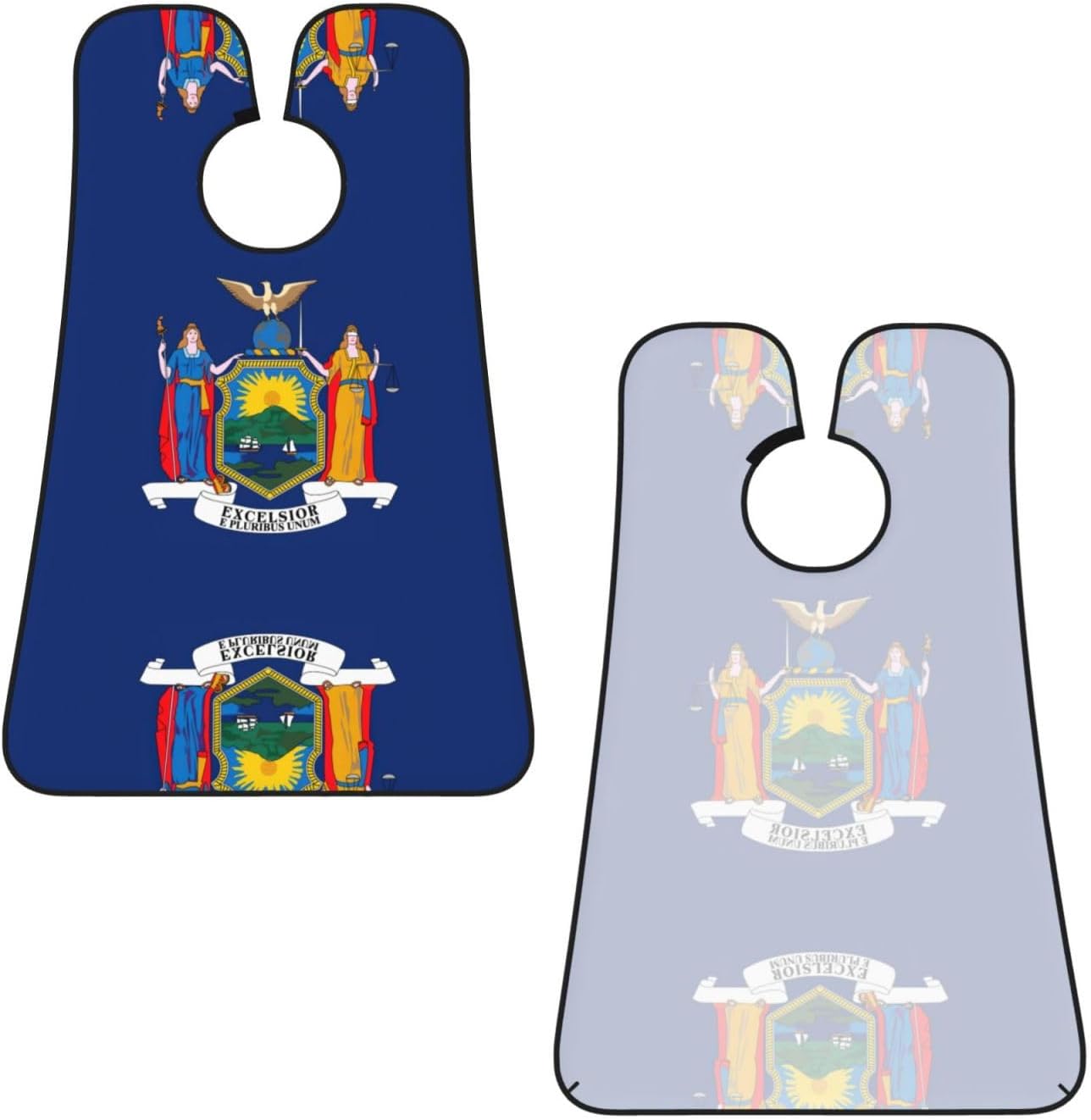 New York Flag Print Beard Bib Apron For Men, Beard Hair Catcher For Men Shaving Trimming,Beard Cape Cloth