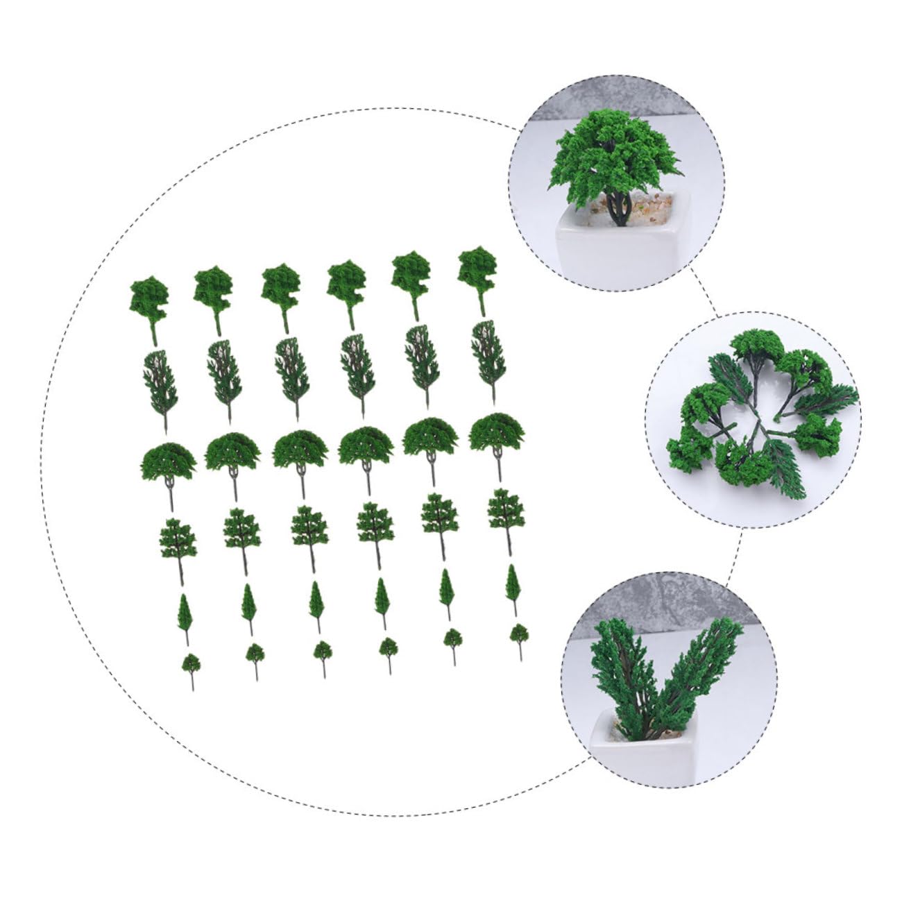 STOBOK 210piezas Árboles para Dioramas De Árboles De Simulación para y Manualidades Aleatorios