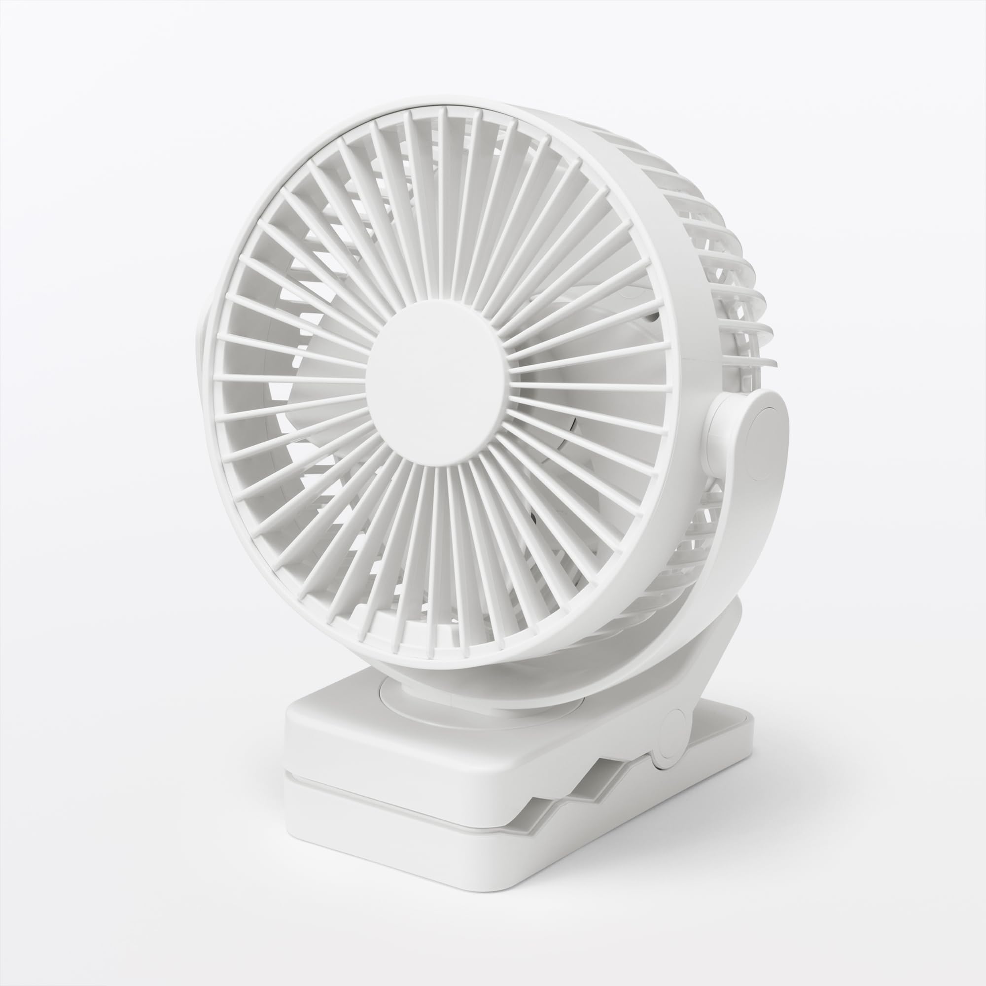 充電式・ワイヤレスクリップファン (ホワイト) 新品8個 Amazon.co.jp: 無印良品 置いても使える 充電式クリップファン
