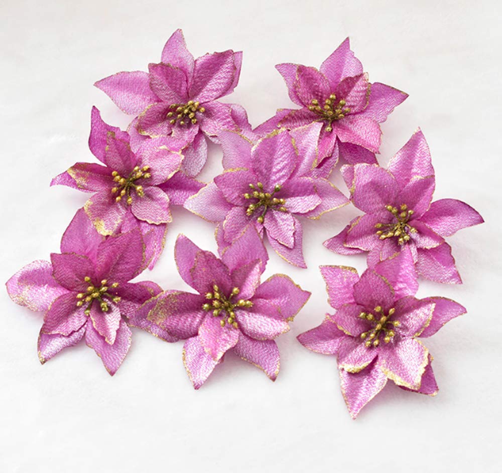 Amazon.co.jp: クリスマスの造花 人工花 造花 クリスマスの花 13センチ