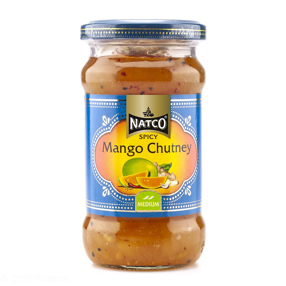 Natco Spicy Mango Chutney 300g Perfect for a Pickle Tray/Curry Night Poppadoms