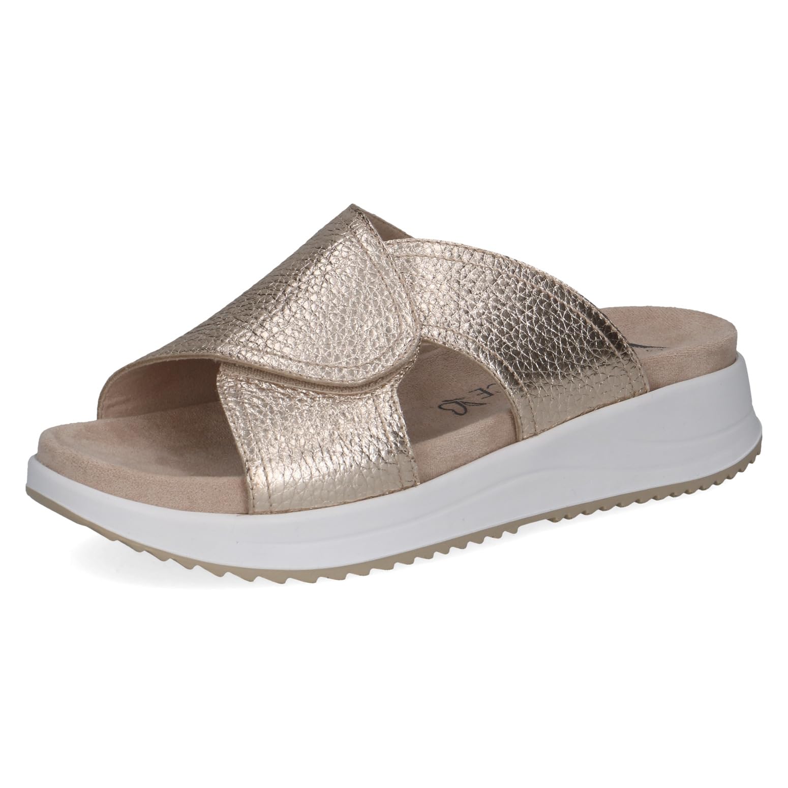 Caprice Women's Leather Sandal, Metallic (LT.Gold Deer), 6 UK