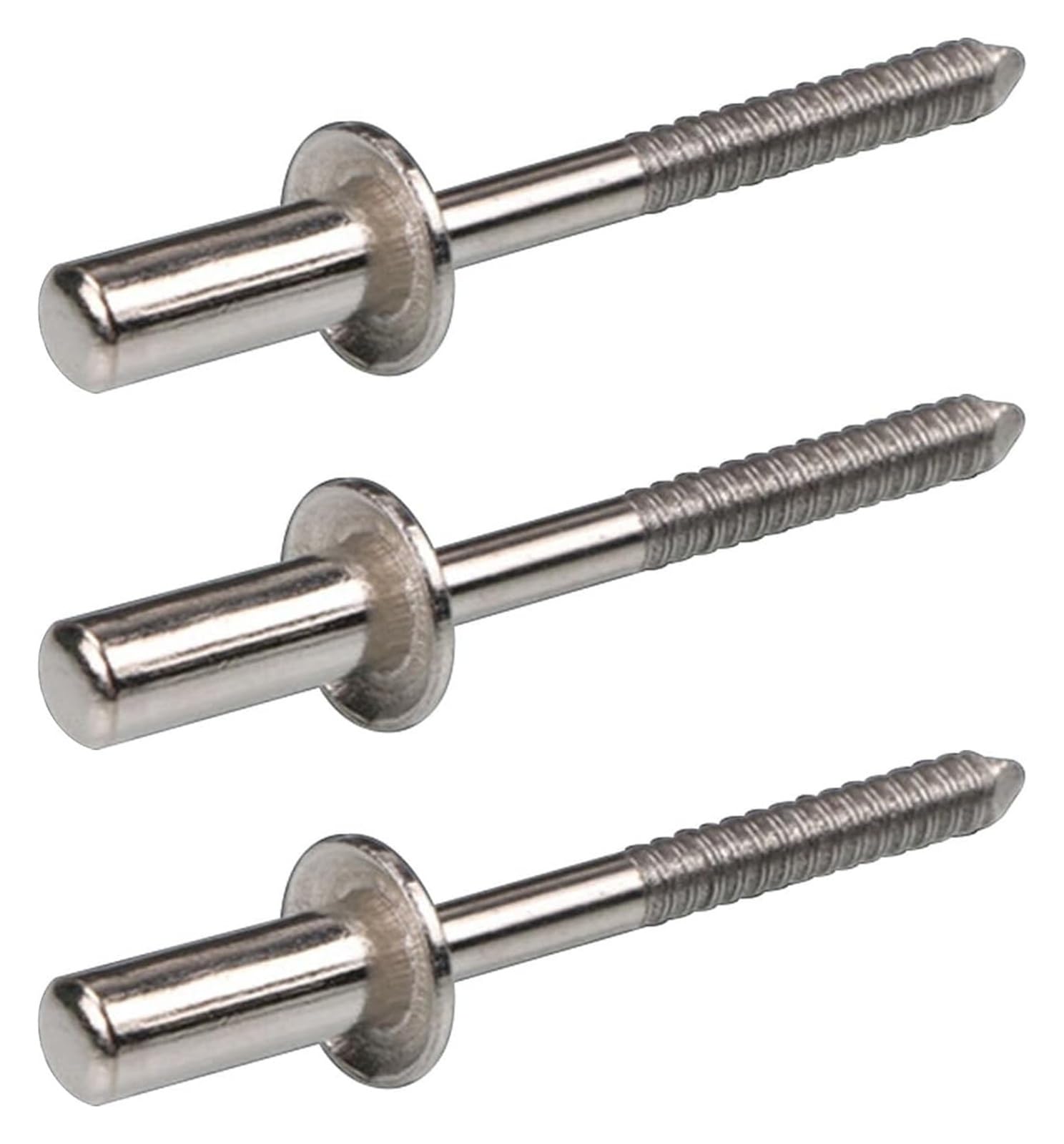 Rivets Aveugles En Aluminium Avec Grande Bride, Pop D'étanchéité 4.8x10-20mm 6.4x13-30mm Tête Plate Acier Inoxydable