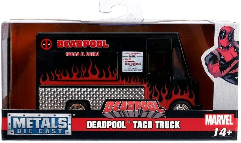 Jada Deadpool Taco Truck Black Marvel Series 1/32 Diecast Model
