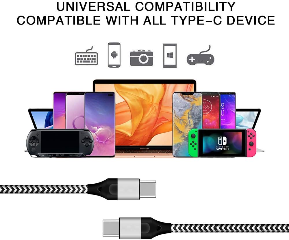 Buу 1 gеt 1 USB C to USB C Charger Cable Cord for Pixel 4A 4 3A 3 2 XL 5 4A 5G,Samsung Galaxy Note 10 Plus/20 Ultra 5G,S20 S20+,Moto Motorola Edge Plus,60W PD Fast Charge Charging Wire 3FT-3FT-6FT
