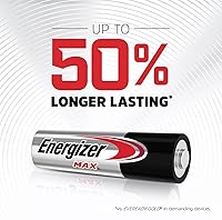 Vista 3 de Energizer Pilas AA, Max Double A Battery Alcaline, 24 unidades y pilas AAA, batería máxima triple A alcalina, 24