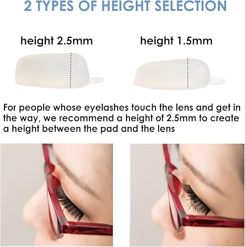 Miniatura 3 de Mochi a girl, Almohadillas para la nariz para gafas  Almohadillas antideslizantes para la nariz  Cojín de nariz de silicona suave para lentes,