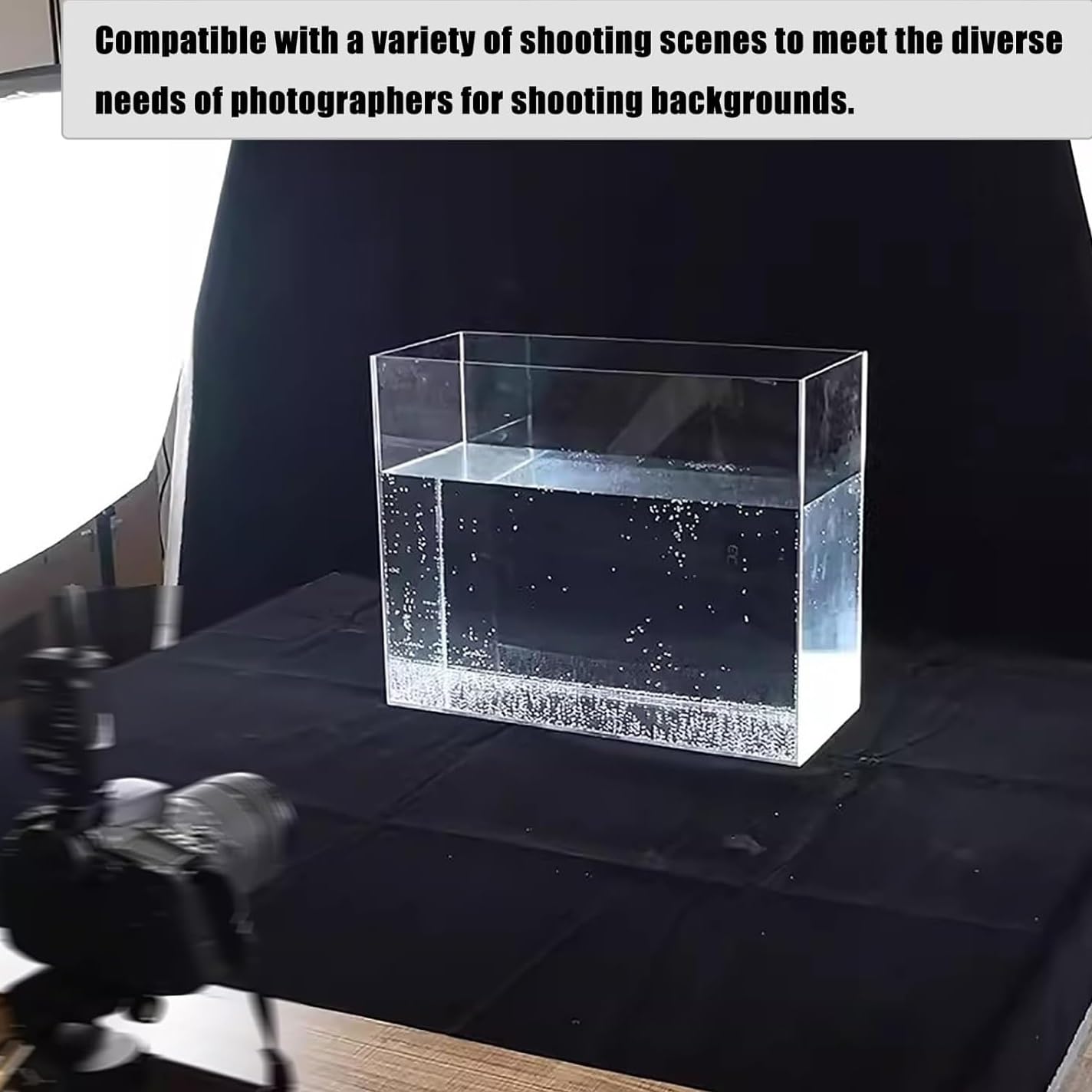 Mesa de disparo impermeable para fotógrafos con fondo extraíble para fotografía de productos, joyas, cosméticos y flores