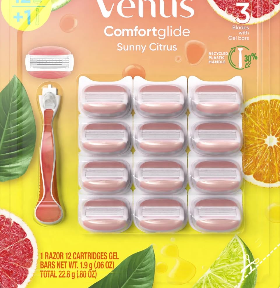 Amazon.com: Vennus Comfort Glide Sunny Citrus Women's Razor