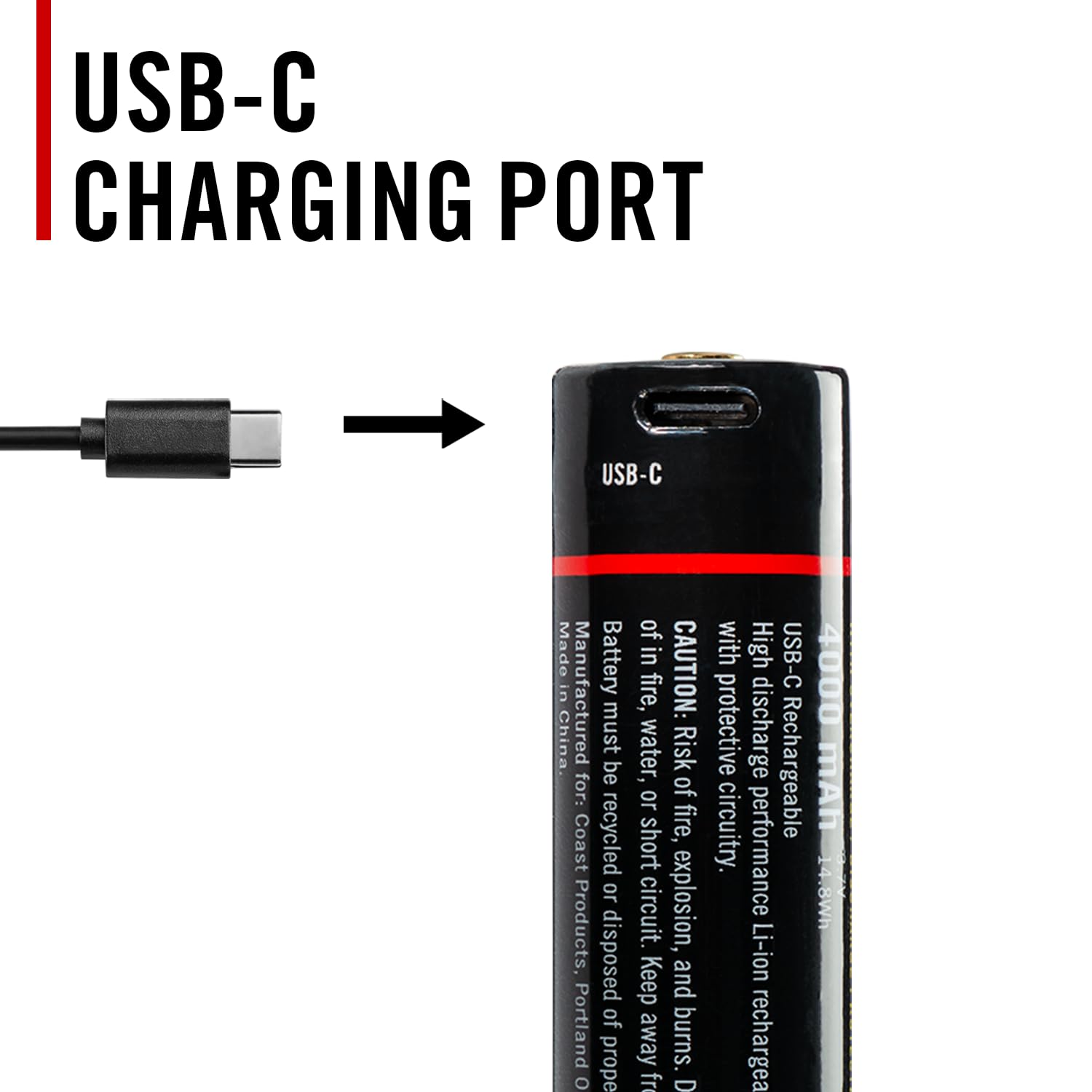 Coast ZX955 ZITHION-X Li-Ion Rechargeable Battery for The EAL18