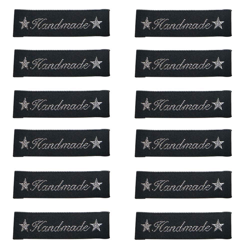 Etichette Cucito 100 Pezzi - Etichette In Tessuto Per Vestiti Fai Da Te, Bianco E Nero - Foto 8