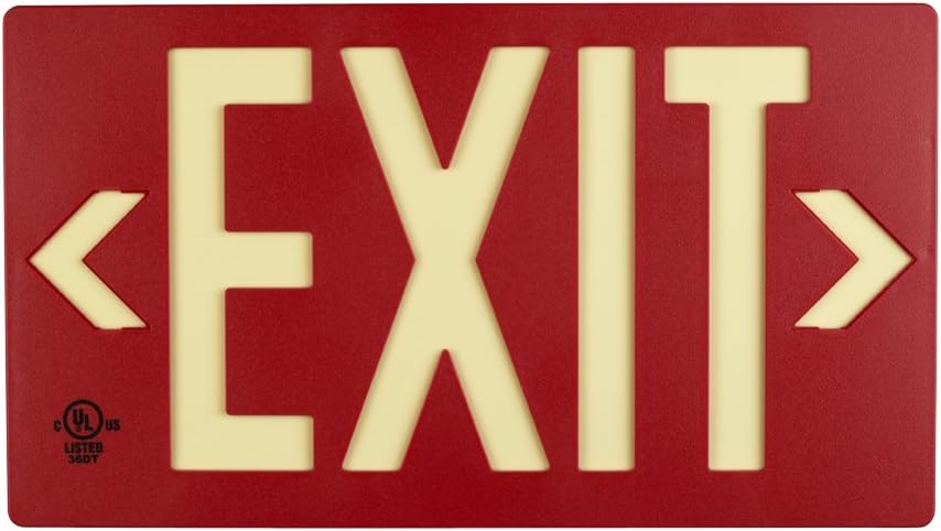 Exсluѕіvе Dіѕсоunt 90% Prісе UL Listed 50 foot Jessup Glo Brite 7052-B 8.75-x-15.5-Inch Double Sided Exit Sign with Frame, Red (Mounts 4 ways, includes bracket and arrows) 80% оƒƒ Dіѕсоunt UL Listed 50 foot Jessup Glo Brite 7052-B 8.75-x-15.5-Inch Double Sided Exit Sign with Frame, Red (Mounts 4 ways, includes bracket and arrows)