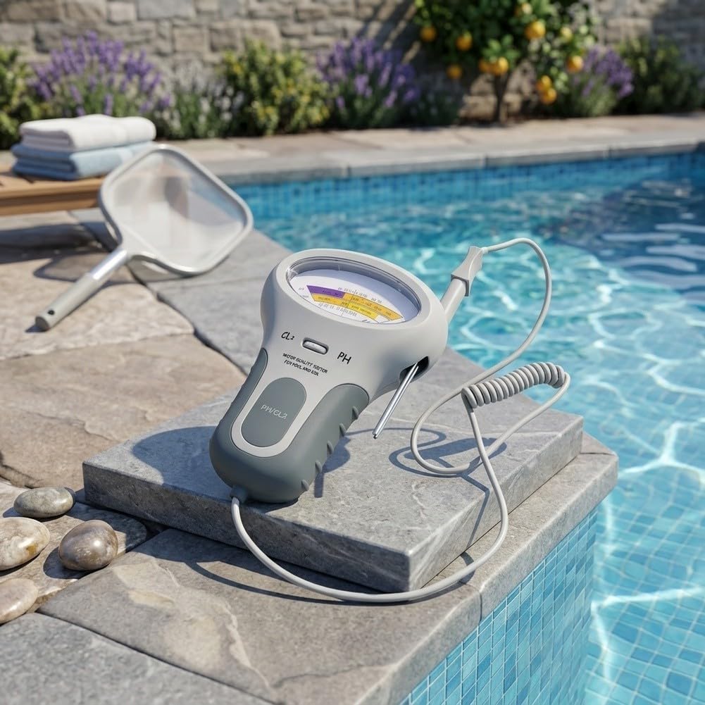 Analizador Digital de Piscina para cloro y pH Portátil Analizador