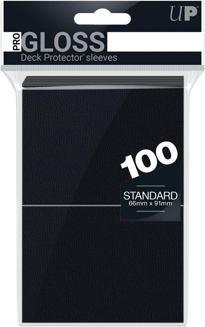 - Ultra Pro Deck Protector Sleeves for Standard Size Cards | Black | 100-Count