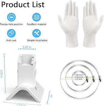 Pole Mounting Bracket for Eufy Security SoloCam S340/SoloCam E30/E42, Solar Panel Security Camera (1Pack,White)