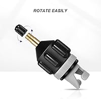 Vista 5 de Adaptador de bomba SUP para barco inflable Schrader estándar Adaptador de válvula de aire convencional Adaptador de válvula de aire Accesorio