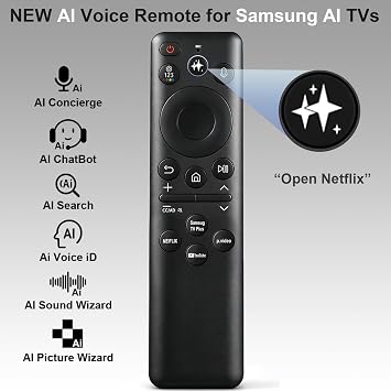 for Samsung TV Remote, BN59-01480A Solar Voice Compatible with Samsung TV