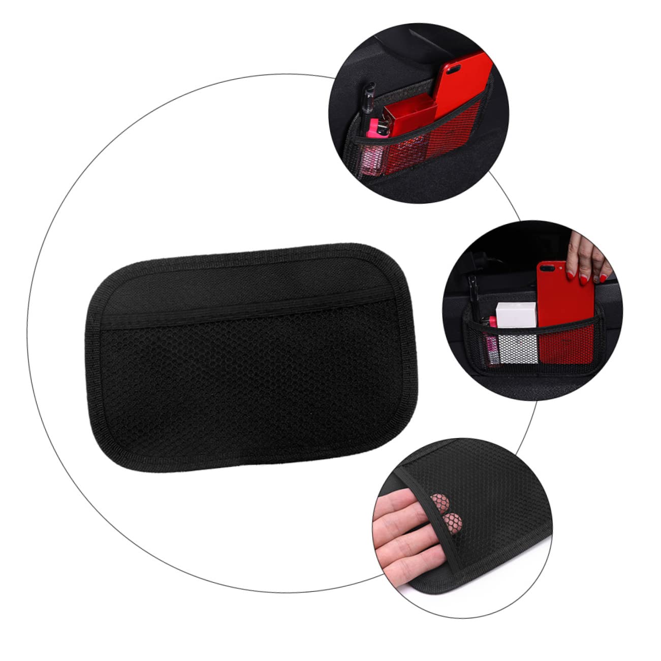 Gatuida Organizer Portadocumenti Auto In Tessuto Oxford – Custodia Con Cerniera E Tasche Multiple (Nero)